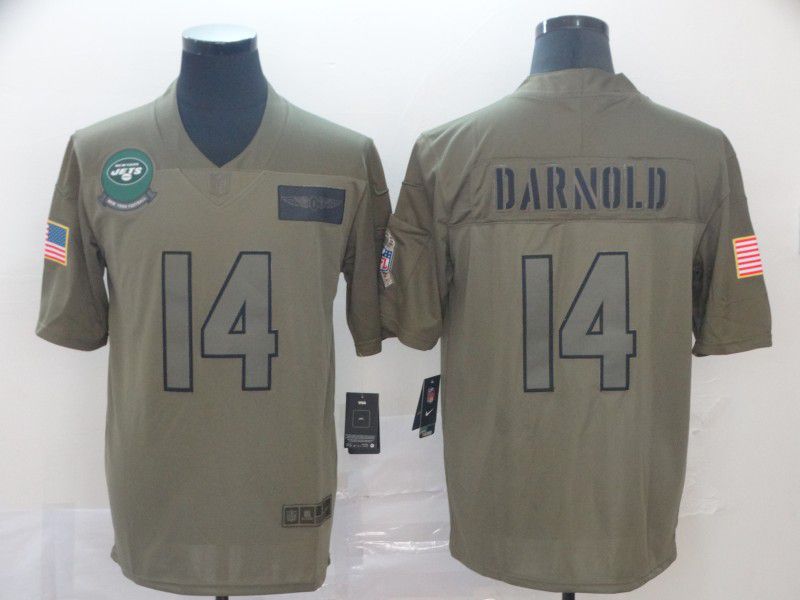 Men New York Jets #14 Darnold Nike Camo 2019 Salute to Service Limited NFL Jerseys->oakland raiders->NFL Jersey